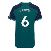 Fotbalové Dres Arsenal Gabriel Magalhaes #6 Dámské Alternativní 2023-24 Krátký Rukáv
